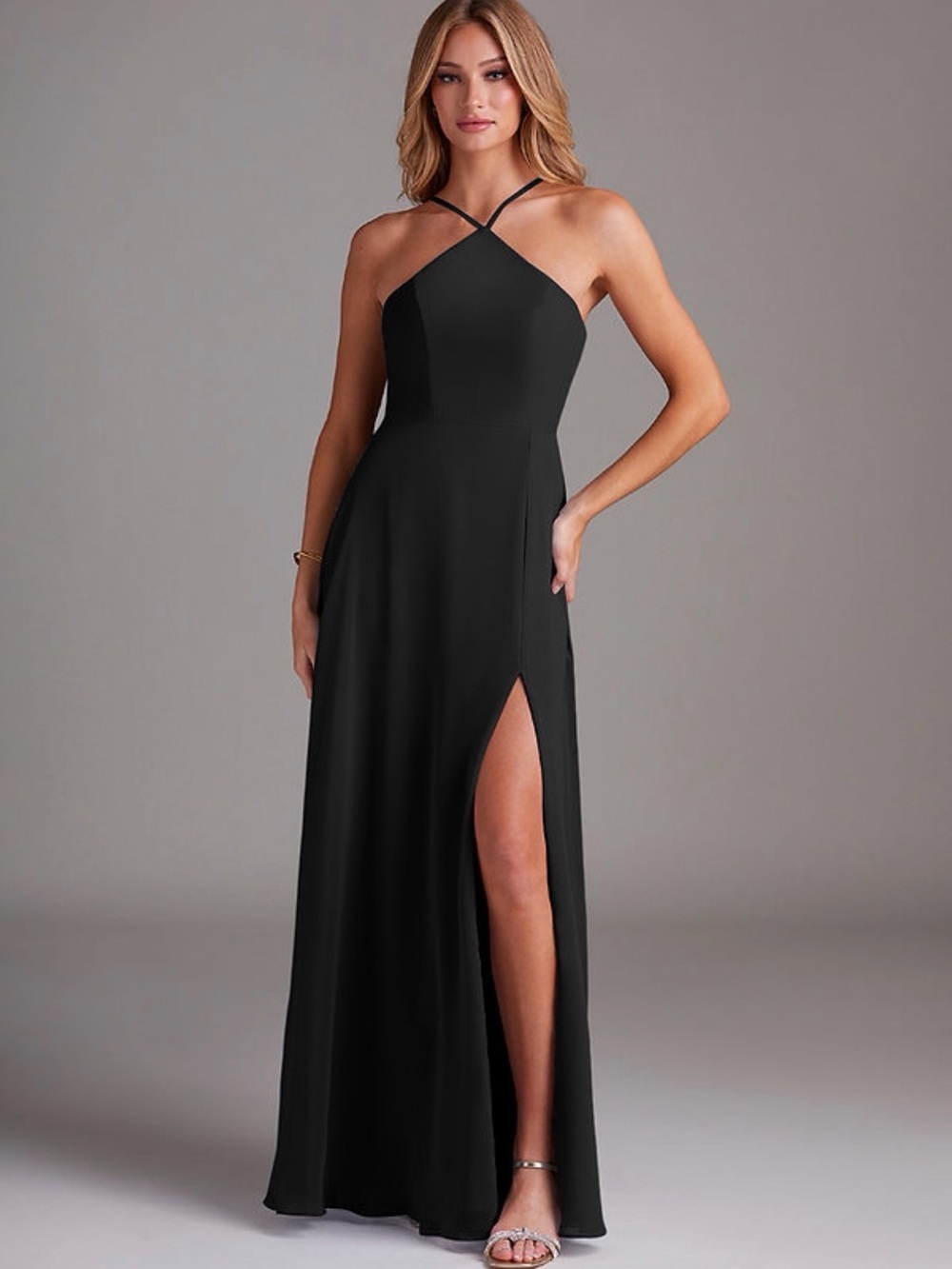 Azazie Bailey long maxi bridesmaid dress
